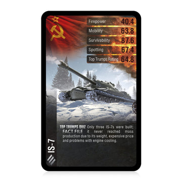 Top Trumps World of Tanks Classic Card Game, Learn about Shermans, Churchills, Tigers and T-34s in this educational pack, gift and toy for boys