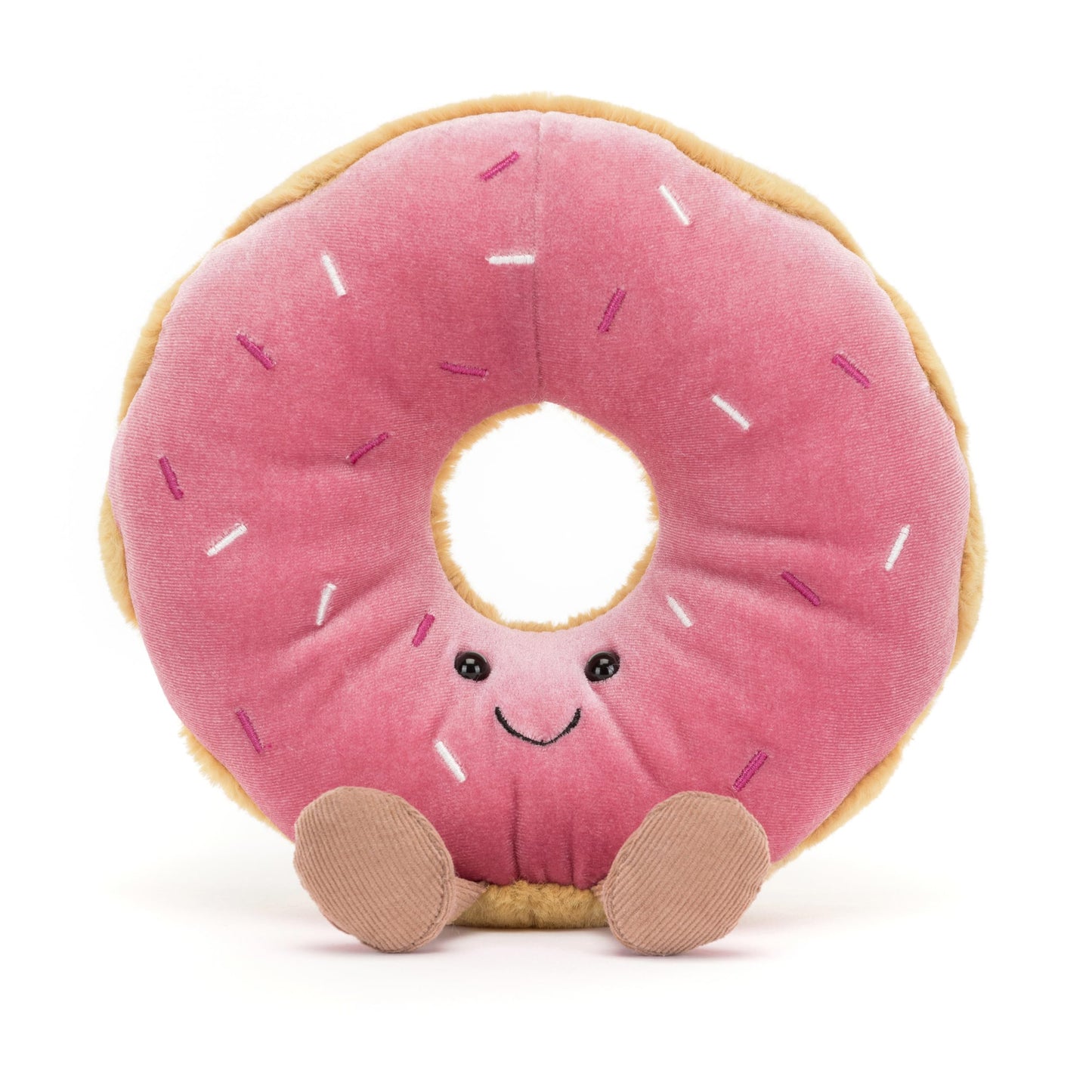 Jellycat Amuseables Doughnut Stuffed Toy, 7 inches - Pastry Plush - Fun Gift Idea