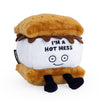 Punchkins S'Mores Plushie - I'm A Hot Mess Sassy Smores Plush, Gift for Chocolate Lovers, Food Plush Toy for Gifting
