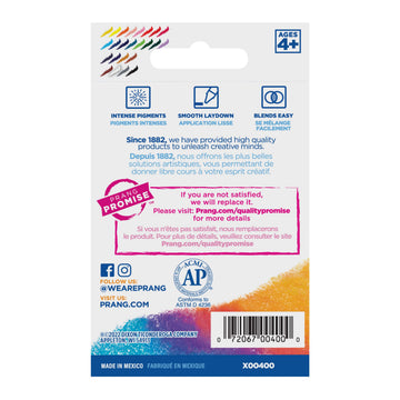 Prang Crayons, Standard Size, Assorted Colors, 24 Count
