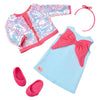 Outfit OG - Shine All Day - Blue Dress with Sequins for 18 Inch Doll