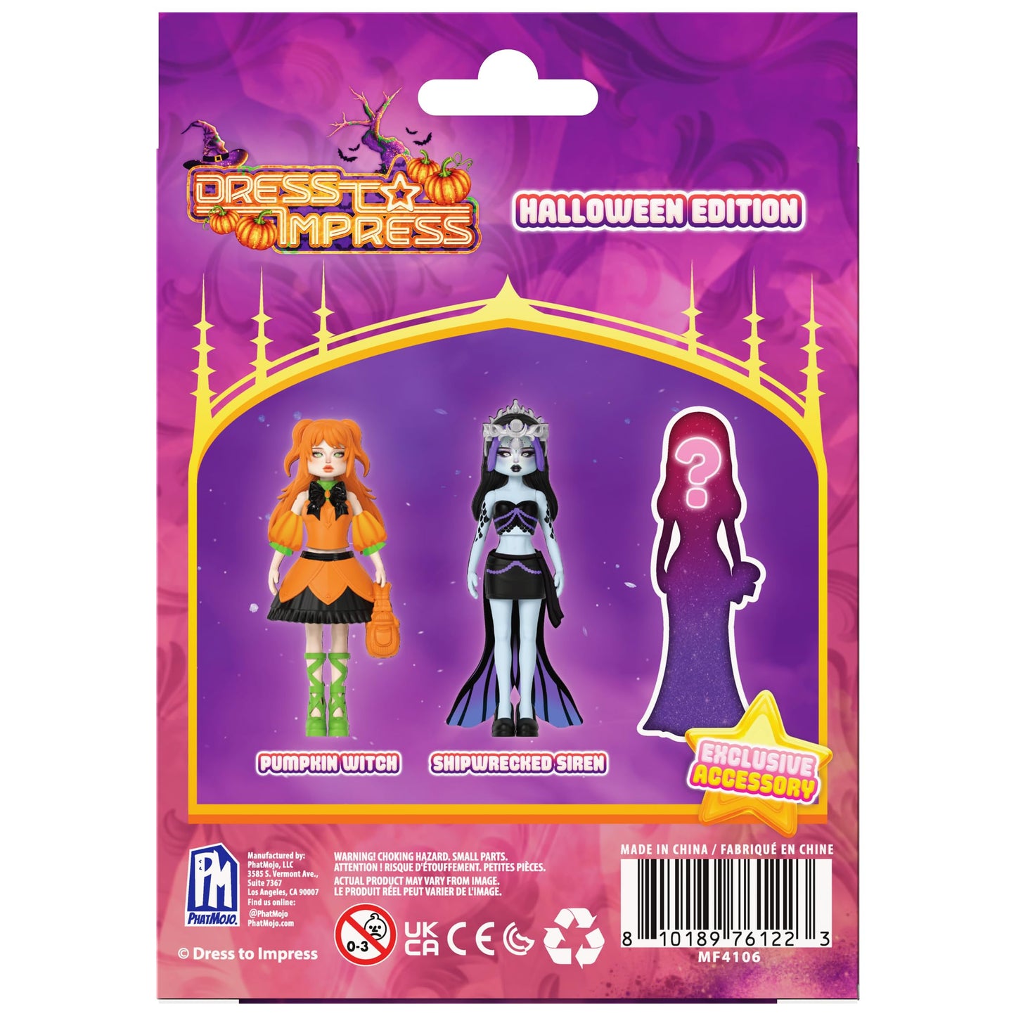 PhatMojo Dress to Impress - Mystery Models - Small Dolls 3-Pack - Halloween Edition - Series 2 - Includes DLC Code - Officially Licensed Collector Set