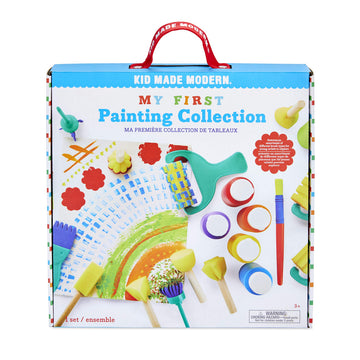 Kid Made Modern My First Painting Collection - Kids Paint Set Ages 3 4 5 6 7 8+ - Non Toxic Painting Supplies Kits & Washable Paints - Fun Paint