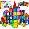 LATI 130-Piece Magnetic Tiles Building Toy Large Set for Kids,Magnetic Building Blocks Construction Set,Open-Ended Play STEM Educational