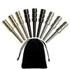WE Games King-Sized Ultimate Cribbage Pegs - Set of 9 (3 Brass, 3 Silver, 3 Black)