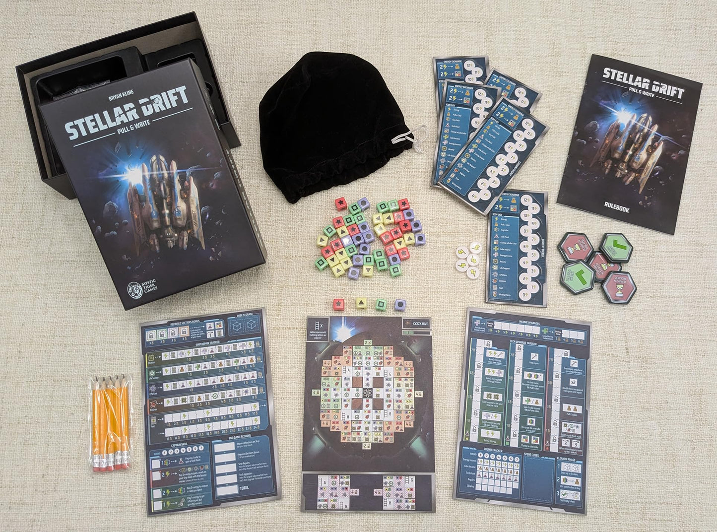 Stellar Drift: Pull & Write Board Game
