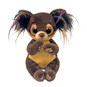 TY Beanie Boos Toffee the Chihuahua with Big Yellow Eyes and Glitter - T37393