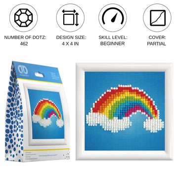 Ever Living Rainbow with Frame - 4.0" x 4.0"
