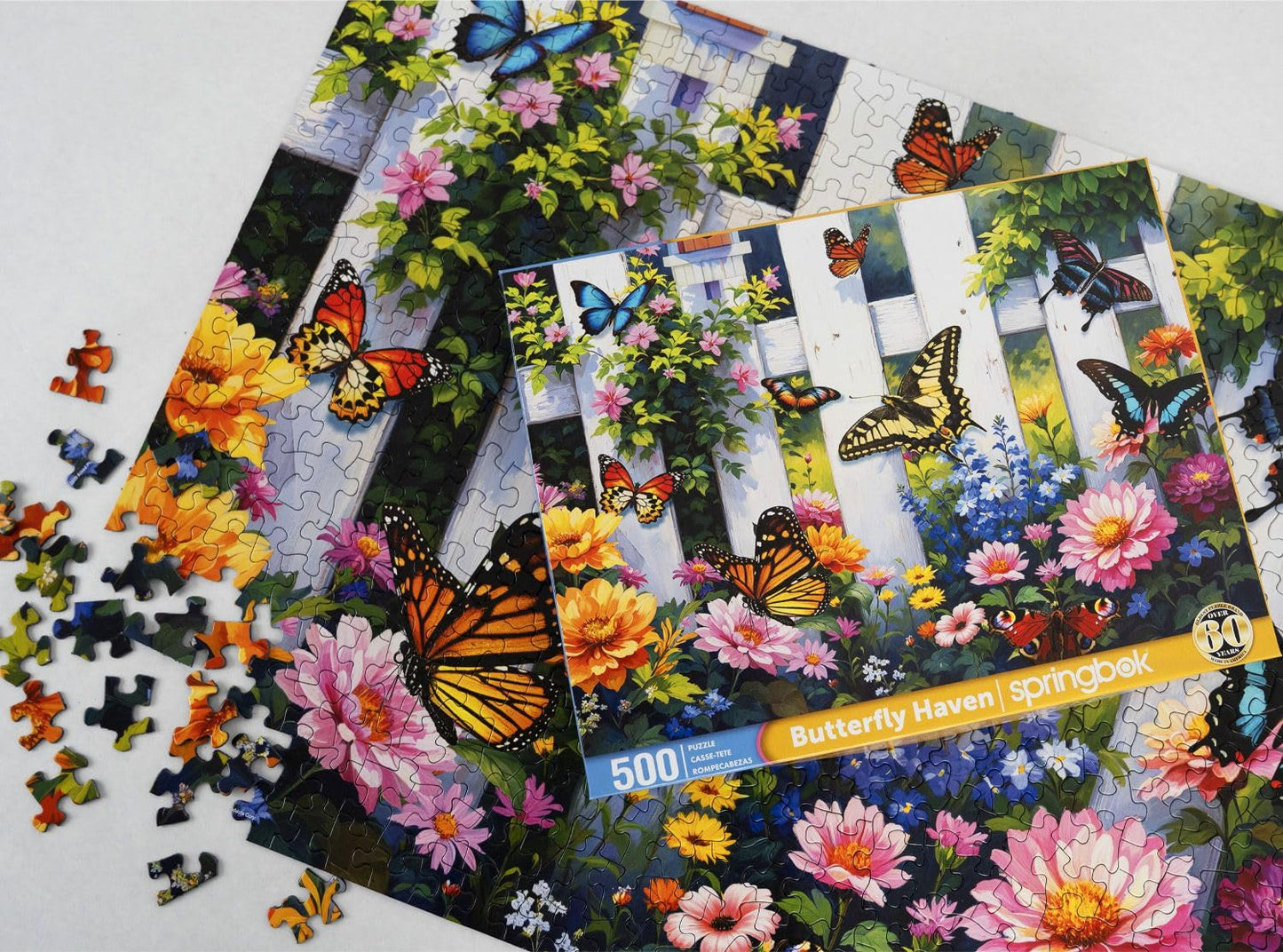 Springbok Butterfly Haven 500 Piece Jigsaw Puzzle for Adults