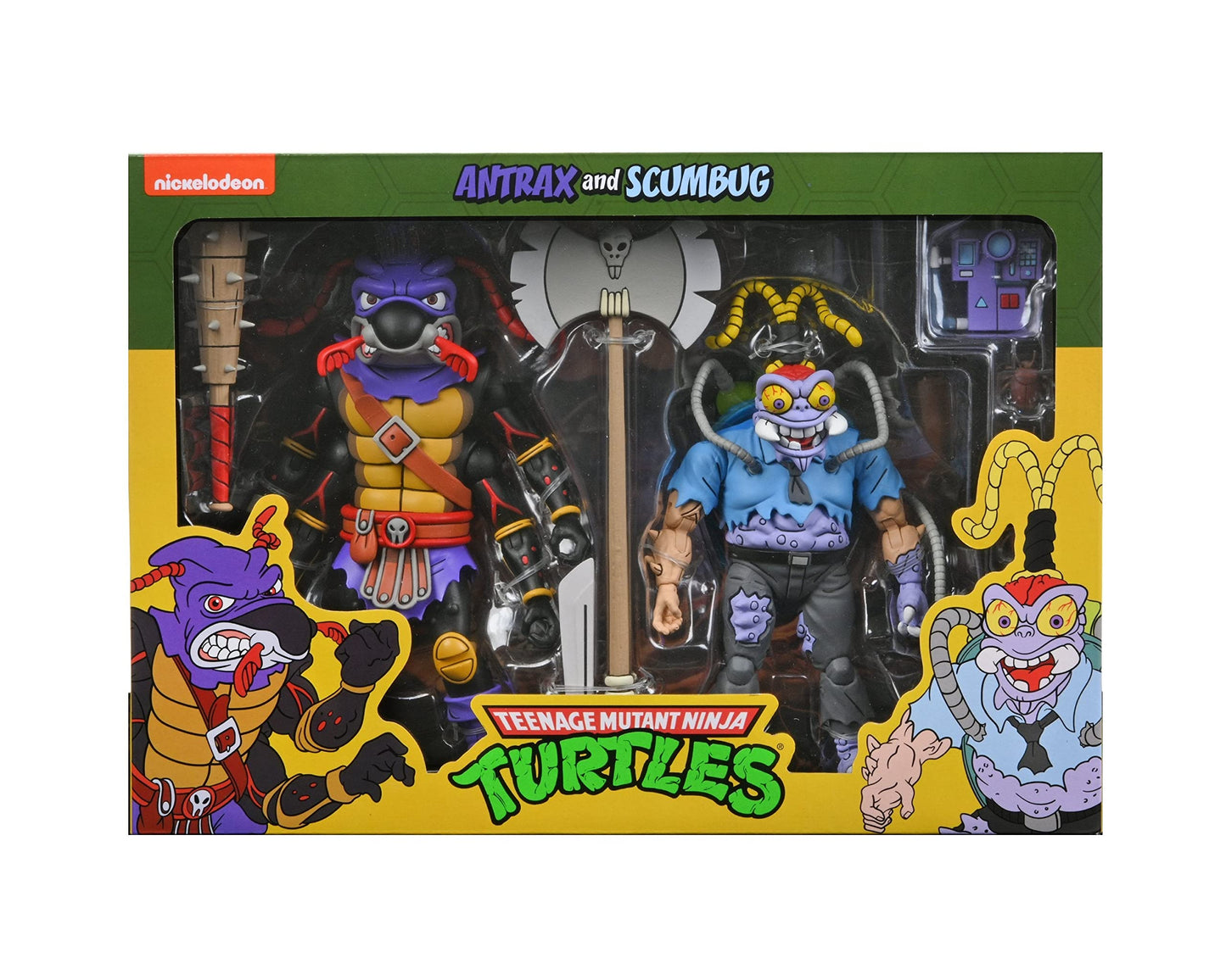 NECA Teenage Mutant Ninja Turtles 7" Scale Antrax & Scumbug Collectible Action Figures Set
