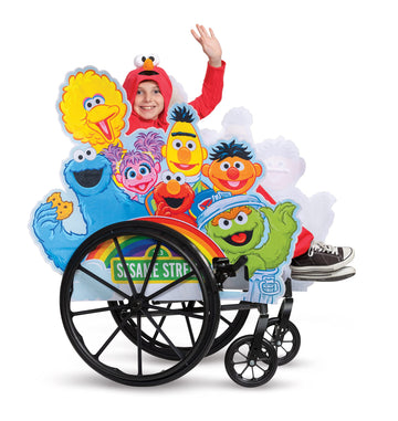 Disguise Sesame Street Adaptive Wheelchair Cover Costume Accessory, Official Sesame Street Rolling Costume for Wheelchair