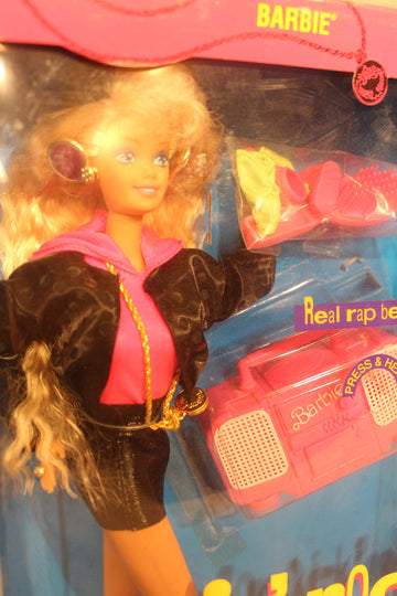 Rappin' Rockin' Barbie Doll w Working Boom Box (1991)