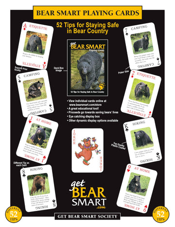 Discover Series Fun Playing Cards - Informational & Educational (Bear Smart)