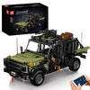 Mould King 20042 Military Truck Building Set, Buildable Toy, Off-Road Car with Romote Control, Collectible Army Model to Build and Display (1577
