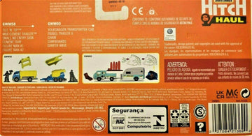 Matchbox Hitch & Haul MBX Wave Rider 4/8 - Volks Transporter Cab, Travel Trailer II (sea Blue), Chair, Surfboards, Surfer Wave