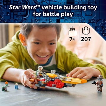 LEGO Star Wars Cobb Vanth’s Speeder Building Toy for Boys & Girls - Pretend Play Space Vehicle for Kids & Fans, Ages 7+ - Gift for Birthdays - W/Cobb