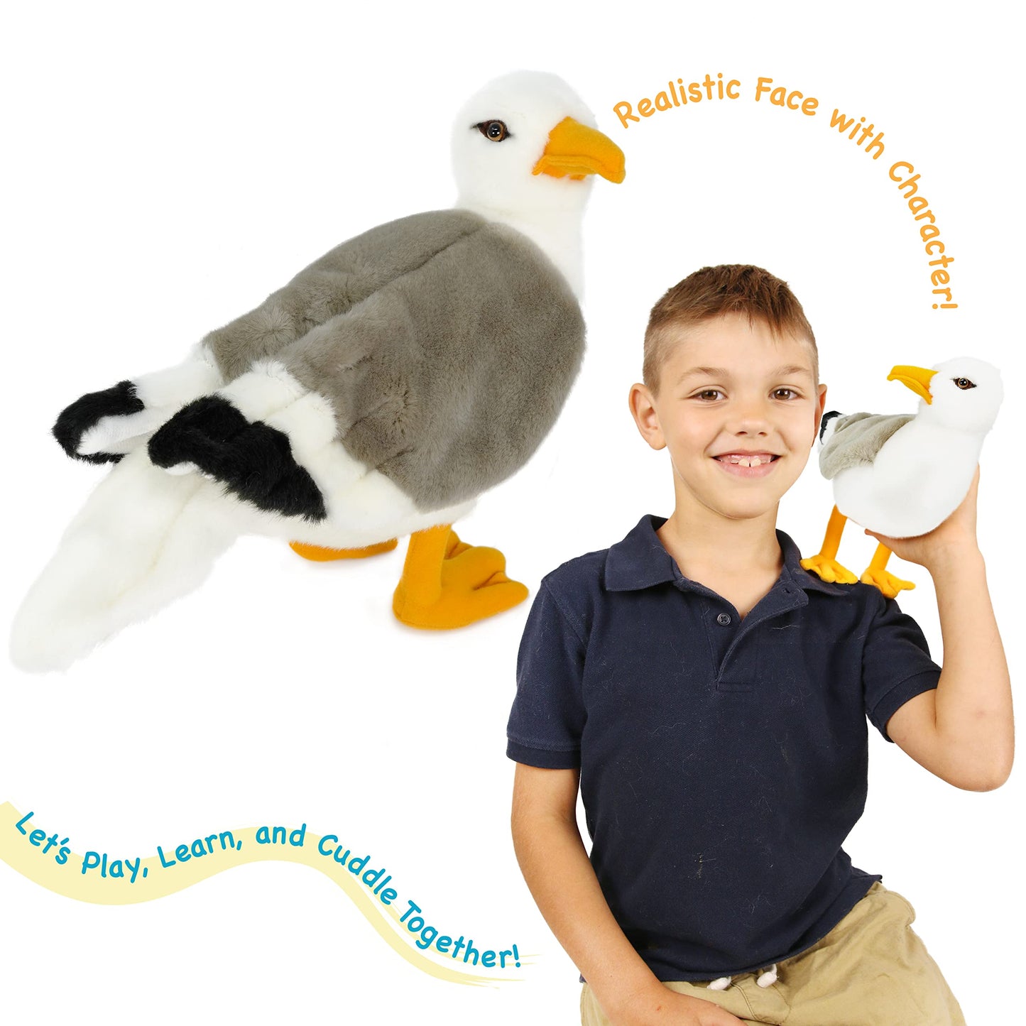TigerHart Seamus The Seagull - 12 Inch Stuffed Animal Plush