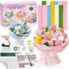 Party Rose 650PCS Pipe Cleaners Craft, Pipe Cleaner Bulk Flower Kit, 6 Colors Chenille Stems Flower Making Kit with Floral Wires, Gardening Tape
