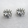 4Pcs Miniature Metal Crowns Set (0.49" H), Intricate Regal Tiaras in Antique Bronze, Gold, or Silver Finish for Collector Dollhouse Royalty & Fantasy