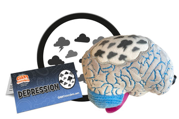 GIANT MICROBES Depression Plush, Depression Gifts, Emotional Support Stuffed Animal, Mental Health Matters, Mental Health Awareness, Emotional Support