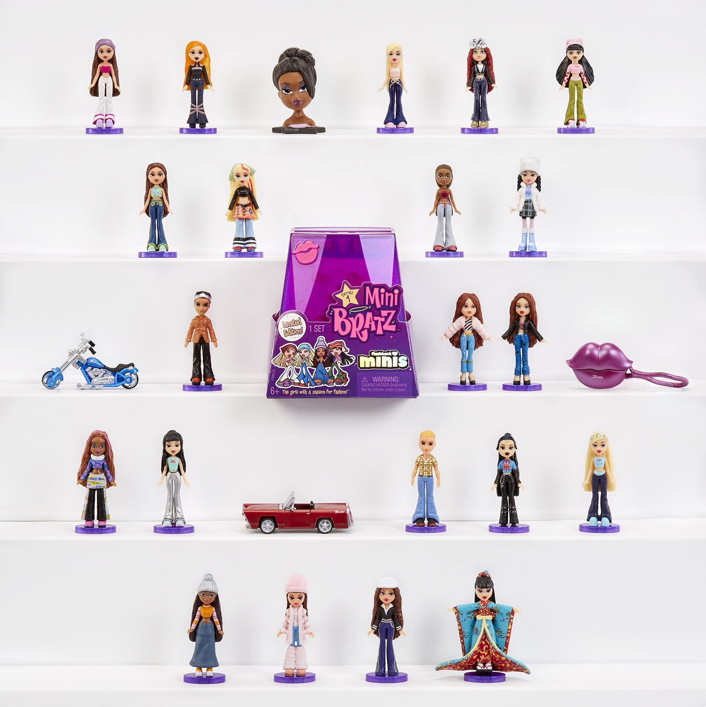 Bratz Minis - 2 Bratz Minis in Each Pack, Blind Packaging Doubles as Display, Y2K Nostalgia, Collectors Ages 6 7 8 9 10+