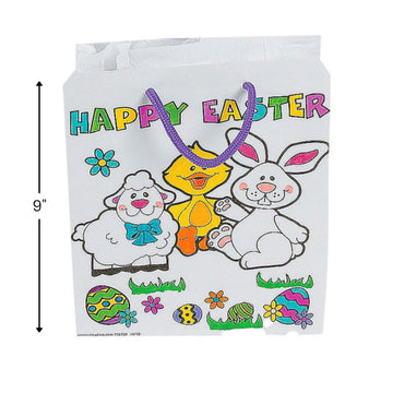 Color Your Own Easter Gift Bags - Crafts for Kids and Fun Home Activities