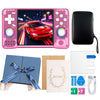 XF40H Handheld Retro Game Console, Portable Pocket Gaming Device with Gift Box (128Gb Pink)