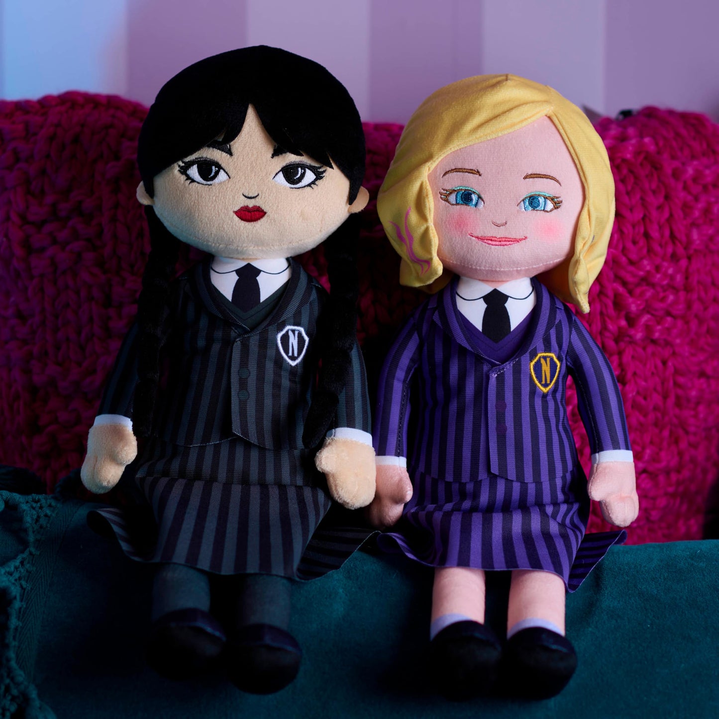 WEDNESDAY Large 15.5-inch Plush Doll, Ultra Soft Plush, Toy for Fans, Girls, Kids, Ages 3 and Up by Just Play