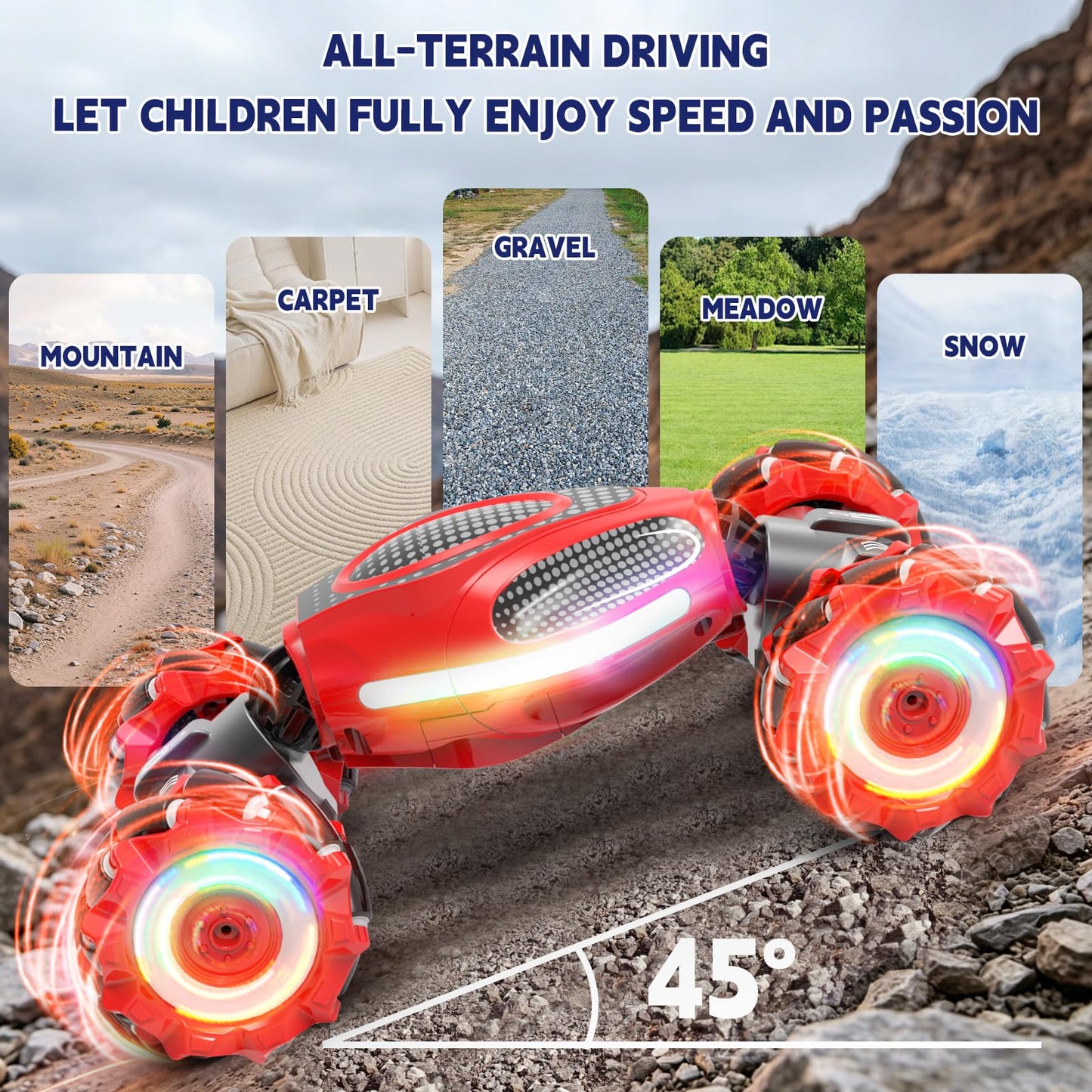 Remote Control Car - RC Drift Car Gesture Sensing Toy Boy Age 6-8-12 Gifts