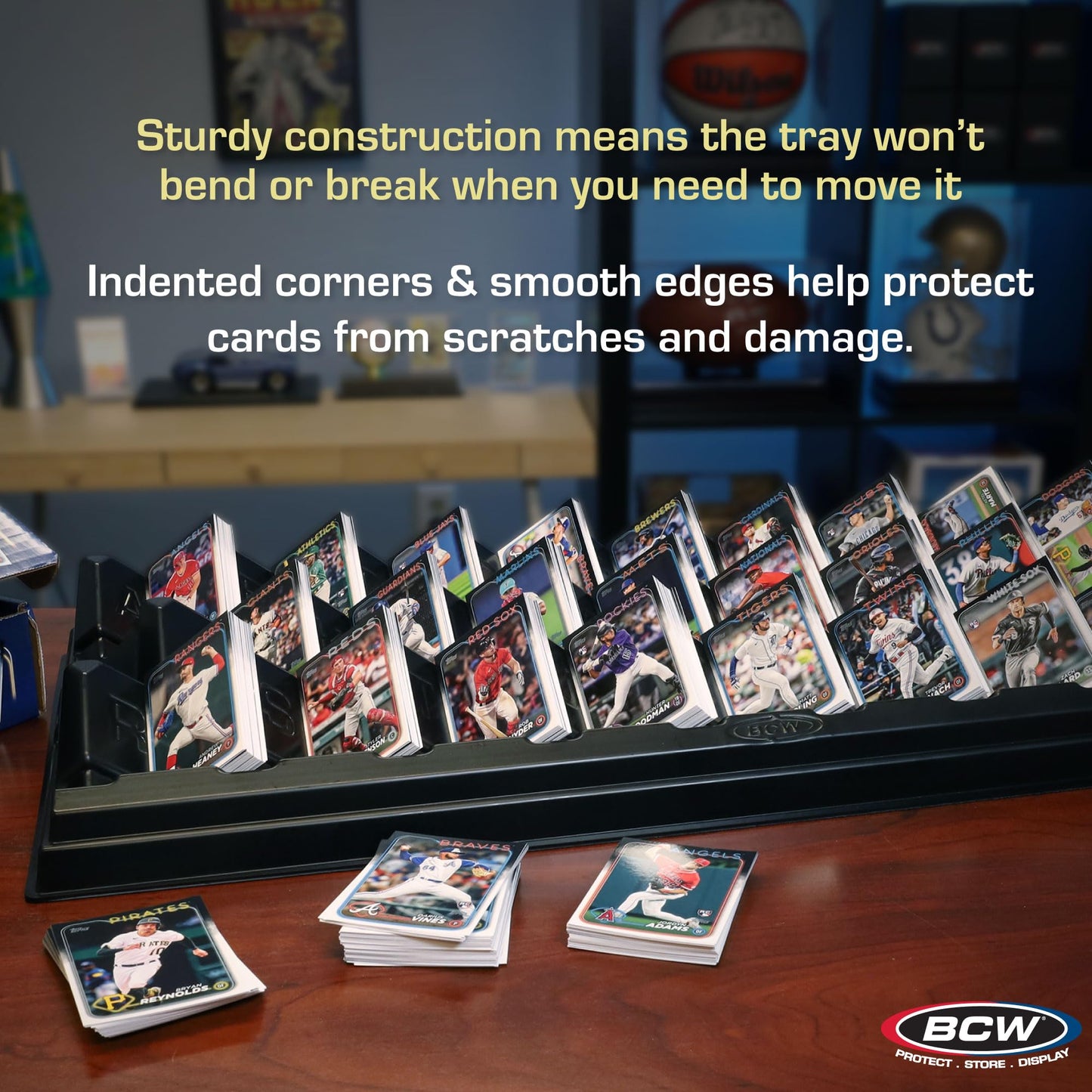 BCW SafeSort Card Sorting Tray - Organizer for Baseball, Trading, TCG, Deck, Game, and Collection Display