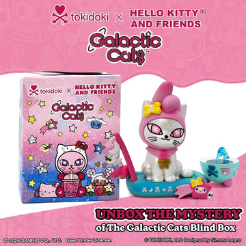tokidoki™ x Hello Kitty® and Friends Galactic Cats Blind Box - 1 Pack of Cute Mystery Mini Collectibles - Collectible Art for Girls, Valentine's &