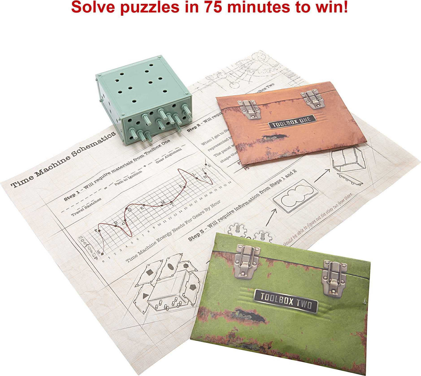 Mattel Games Escape Room in A Box: TIME Drifters KIRA'S Story Party Game for 1 to 4 Players with Clues & Puzzles, Combine with Kira's Story for Remote