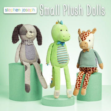 Stephen Joseph, Stuffed Animal Toy 11 inches, Small Super Soft Plush Doll, Toys for Baby, Toddler, Kids, Ellie Elephant