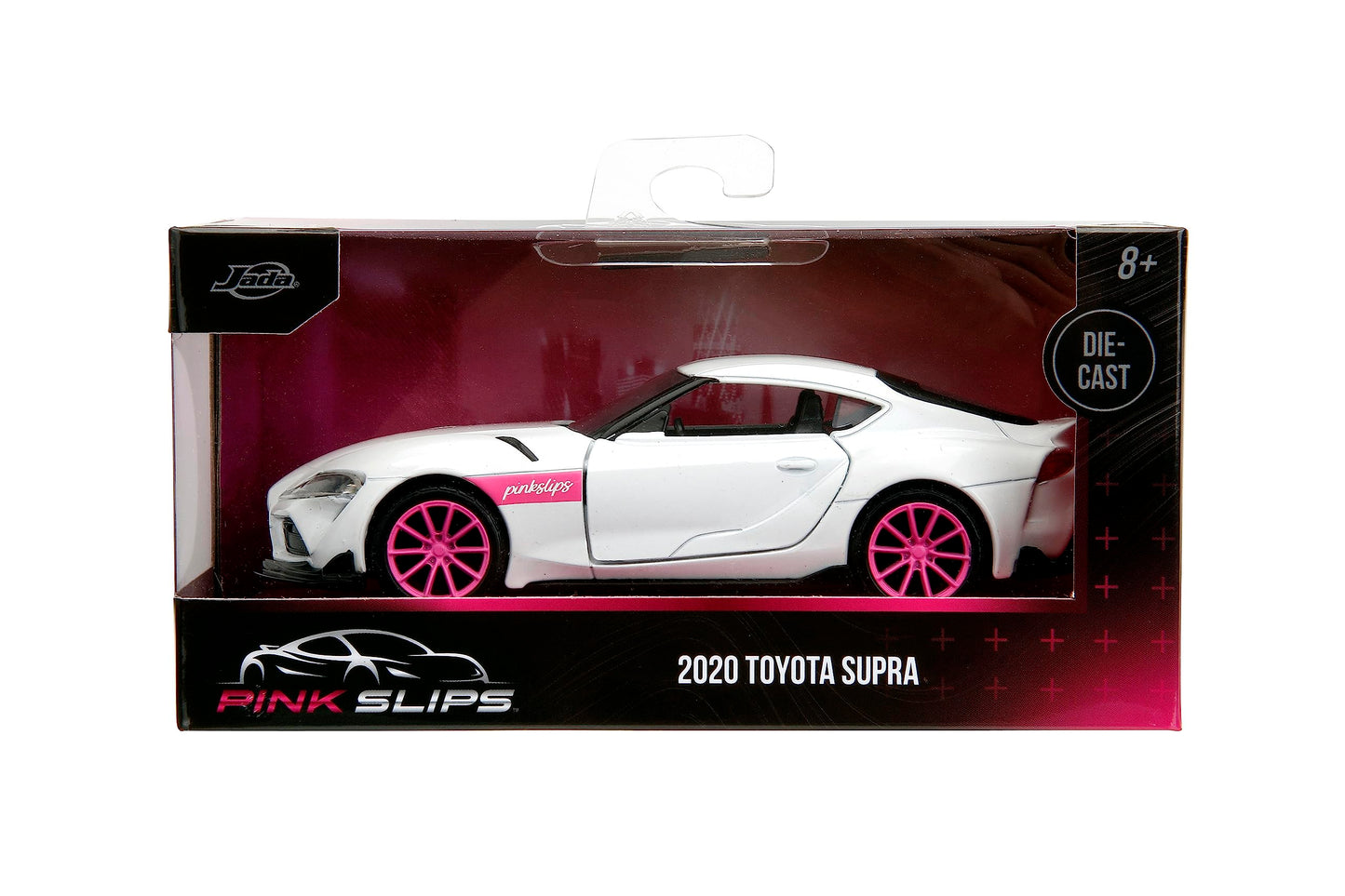 Jada Pink Slips 1:32 W1 2020 GR Toyota Supra Die-Cast Car, Toys for Kids and Adults(White)