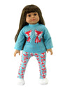 American Fashion World Mint Green Fox Pajamas for 18-Inch Dolls | Premium Quality & Trendy Design