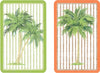 Entertaining with Caspari Double Deck of Bridge Playing Cards, Palms