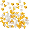 Hiawbon 30 Pcs Artificial Popcorn Miniature Resin Popcorns Handicraft Accessories for DIY Mini House Kitchen Bracelets Ecklace Earring Key Chain
