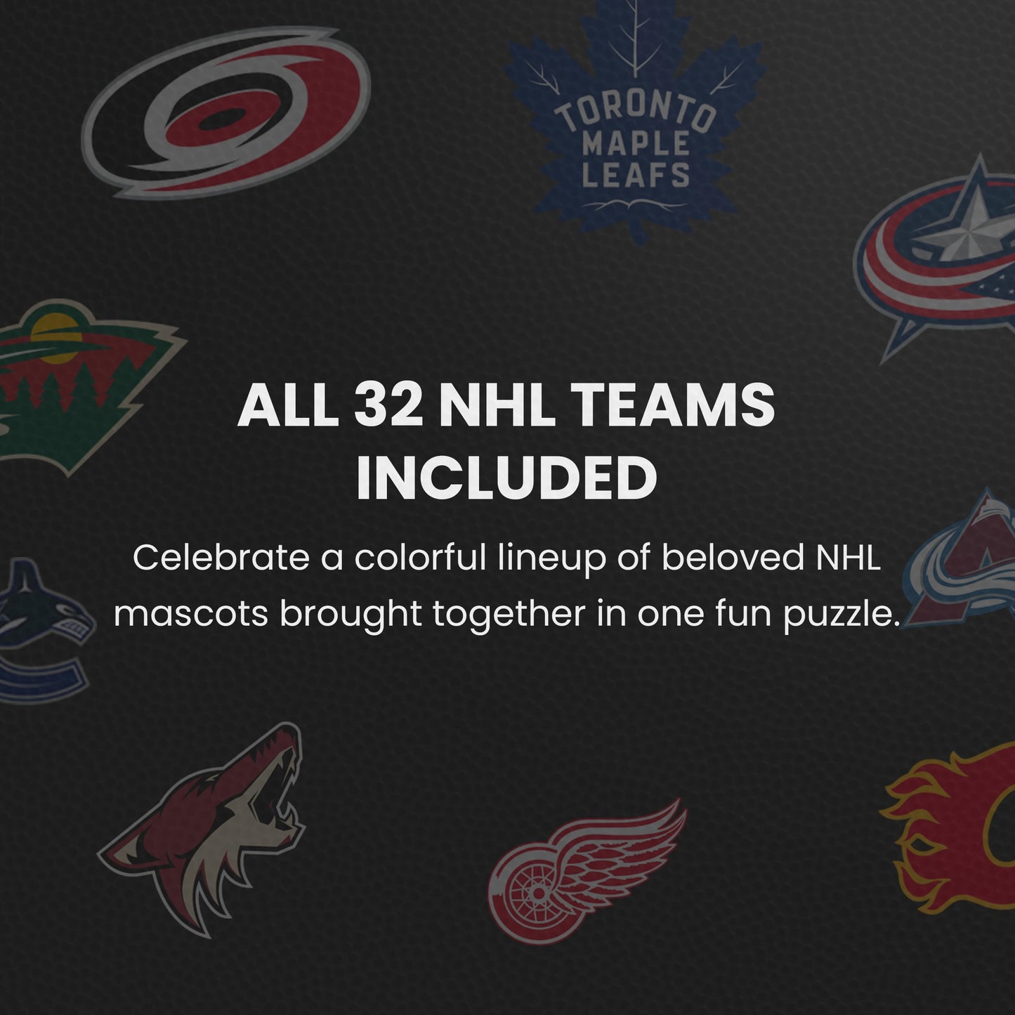 MasterPieces 100 Piece Sports Puzzle for Kids - NHL Mascots 100pc Puzzle - 14"x19"