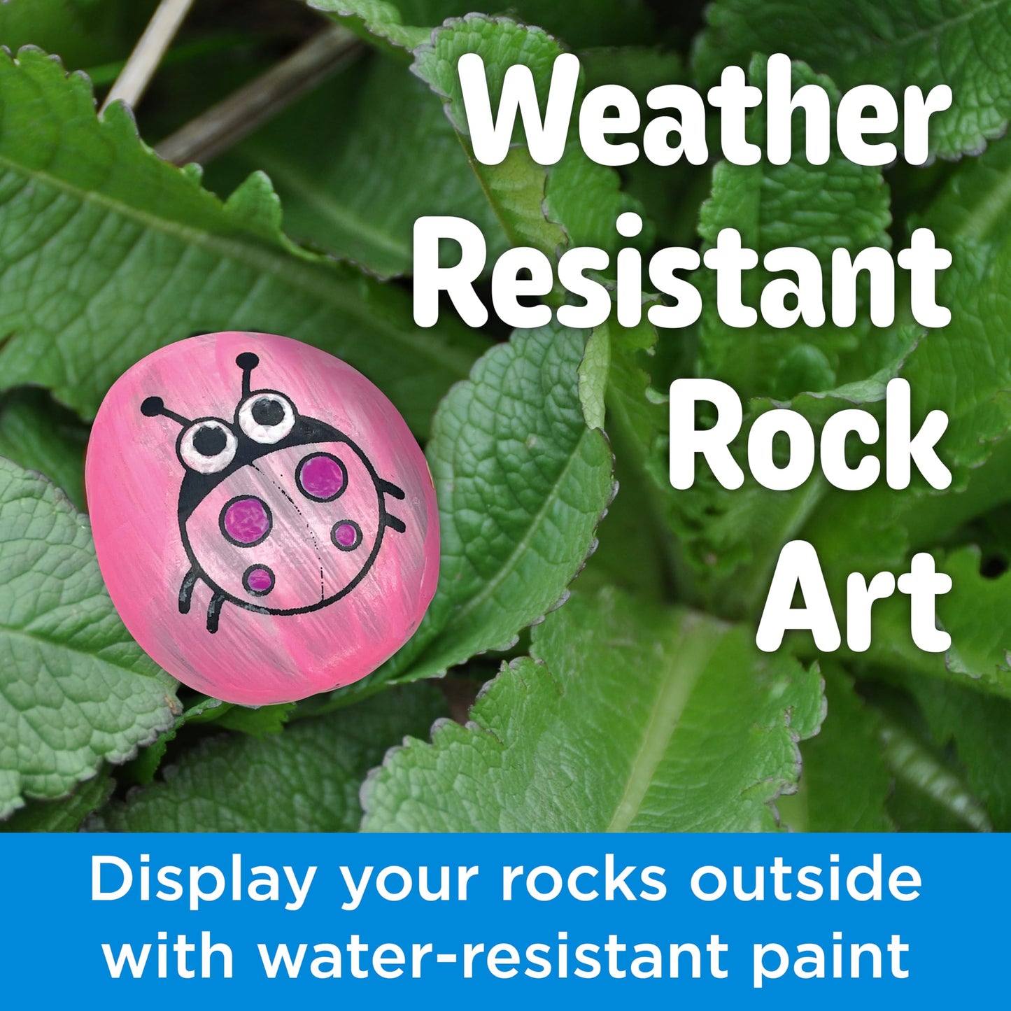Creativity for Kids Chalk n' Rock Bucket Kit | Draw Chalk Designs and Paint 20 Rocks | Fun DIY Sidewalk Art and Outdoor Activity for Kids | Summer