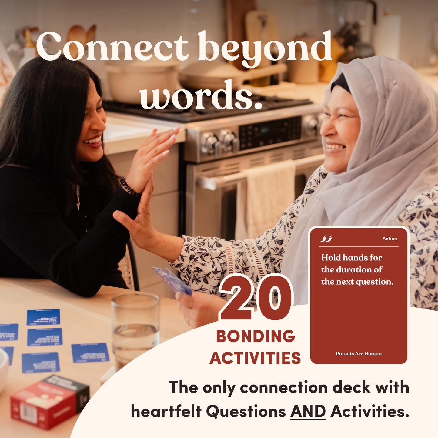 Parents Are Human, Relationship Cards, Get to Know Each Other Better, Parents, Families, Teens & Kids Relationship Building, Light & Deep Questions