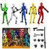 Outeat Assembly Completed Titan 13 Action Figures Set,3D Printed Multi-Jointed Movable Nova 13 Robot T-13 Lucky 13 Collectible Figurines Model