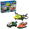 LEGO City Airplane, Service Truck & Hovercraft Remix Building Toy for Kids - Mix & Match Emergency Vehicle & Truck Toys for Pretend Play - Gift Idea