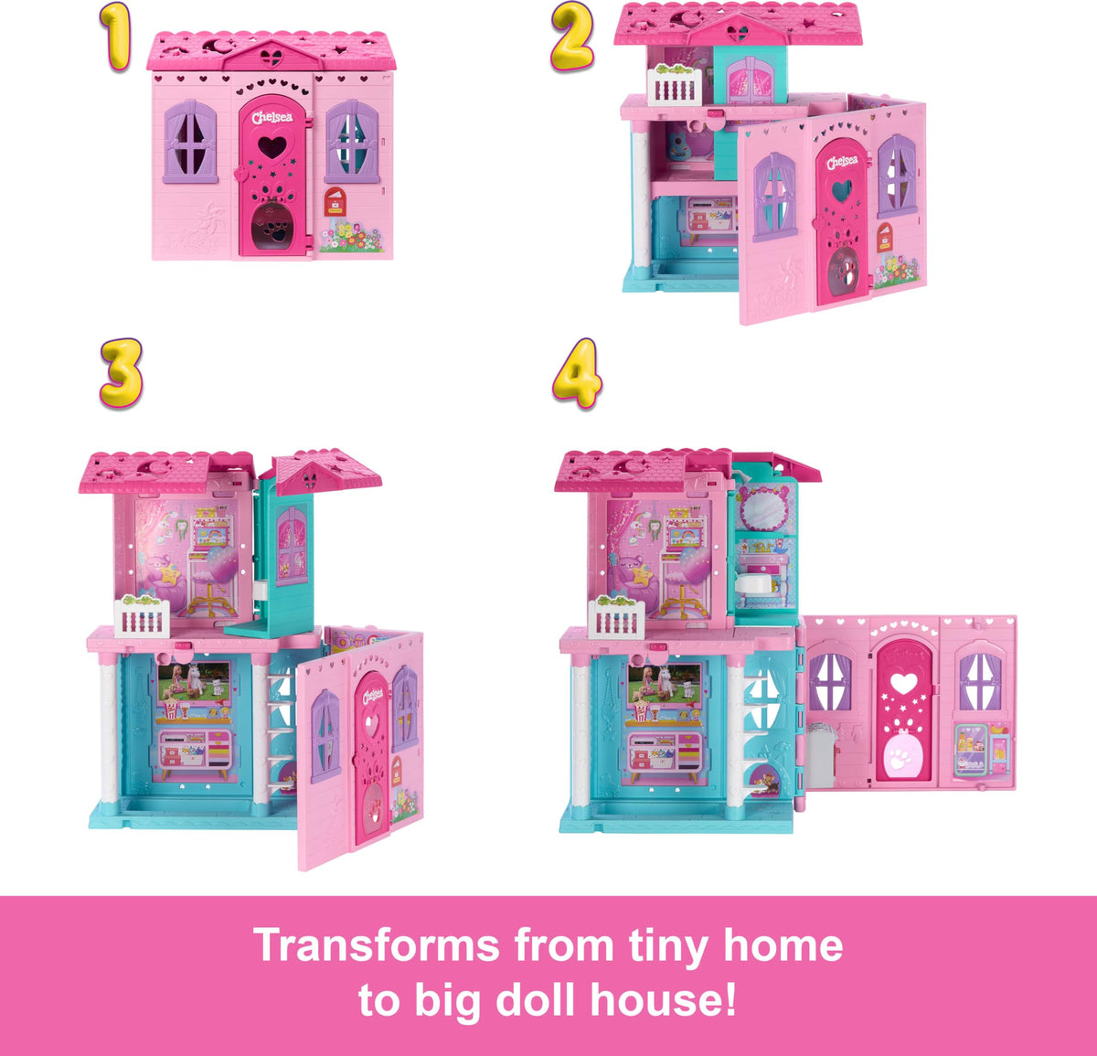 Barbie Chelsea Toy Dollhouse and House Accessories