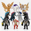 JAYKENIXO 10 Pack Monster Action Figures Set - Dragon, Scar, Kong & Kaiju Creature Toys with Movable Joints, Collectible Battle Figures for Kids