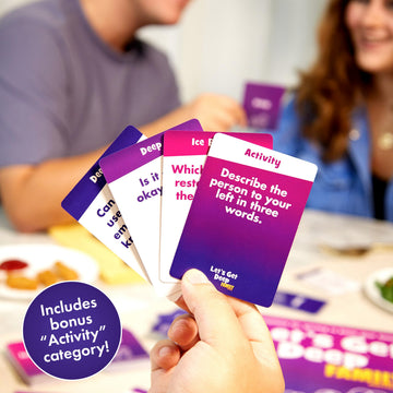Let's Get Deep® Family Edition by Relatable - Family Conversation Cards - Get to Know Each Other Card Games