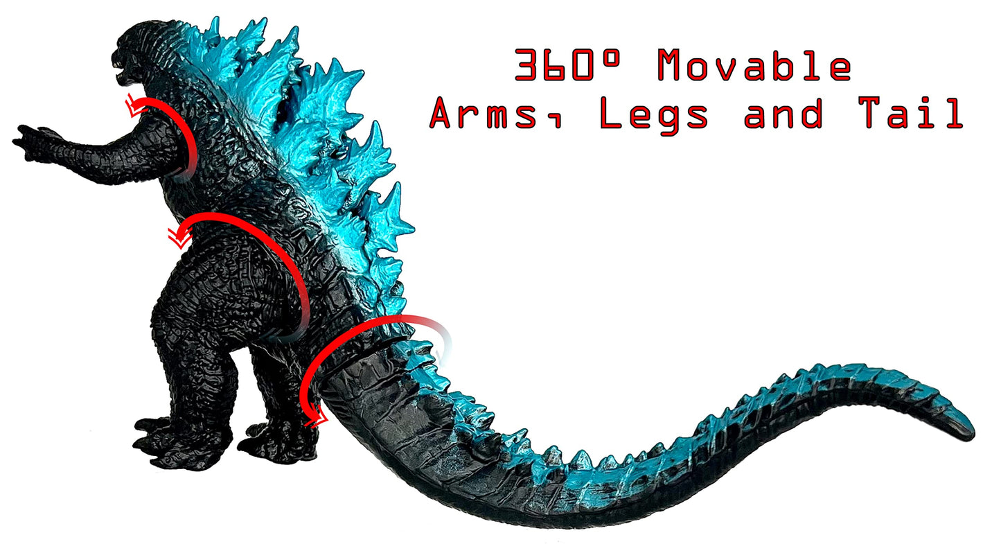 TwCare Monster vs. Kong 2021 Toy Action Figure: King of The Monsters Dinosaur Dragon, Movie Series Movable Joints Soft Vinyl, Travel Bag