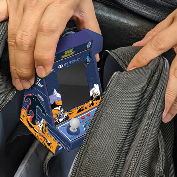 My Arcade Space Invaders Nano Player - Arcade Classics 4.8" Portable Handheld Mini Arcade Machine, 2.4" Screen Color Display, Retro Video Game