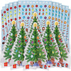 Fun Express 3D Christmas Tree and Stickers Kit - Set of 12 - Holiday Activities and Decor for Kids