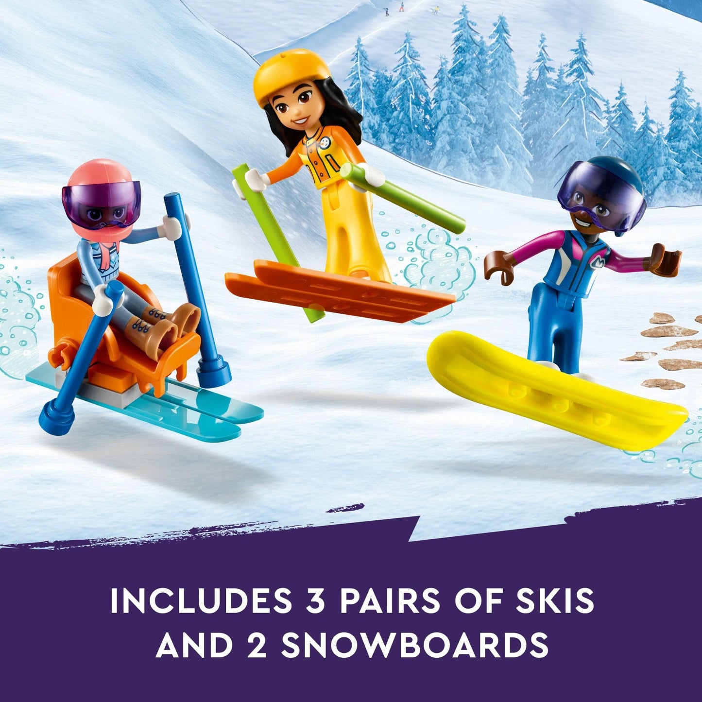 LEGO Friends Holiday Ski Slope and Café Building Toys - Pretend Play Toy Figures & Playsets for Girls & Boys, Ages 9+ - Gift for Birthdays - W/ 3