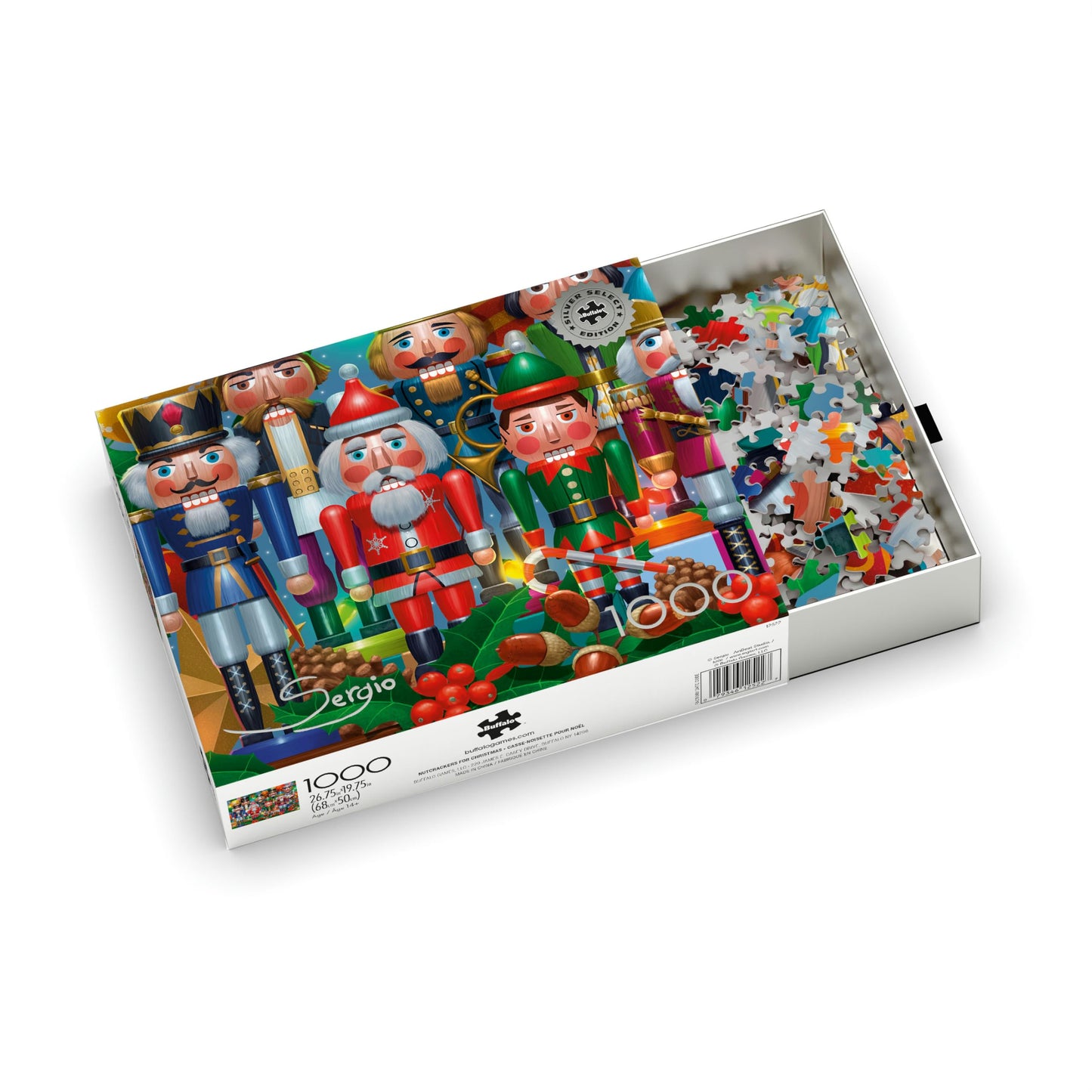 Buffalo Games - Christmas Nutcrackers - 1000 Piece Jigsaw Puzzle for Adults
